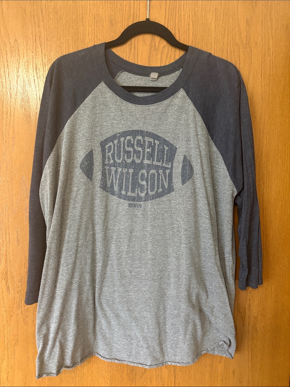 Kids Raglan Baseball Tee - Gray & Navy